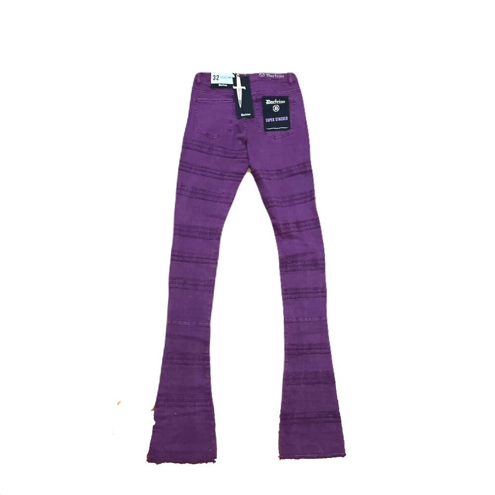 Doctrine Kill Joy Purple Superstack Men’s Jean’s Size 32 - Thumbnail 2