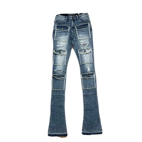 Doctrine Denim Blue Men’s Superstack Men’s Jean’s Size 32 - Thumbnail 6
