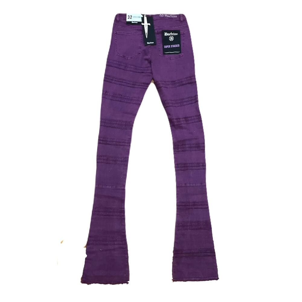 Doctrine Kill Joy Purple Superstacks Men’s Jean’s Size 34 - Thumbnail 2