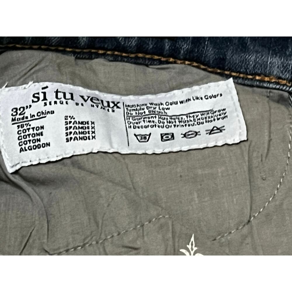Si Tu Veux Brutini’23 Jeans Indigo Wash Mens Superstack Size 32 - Thumbnail 4