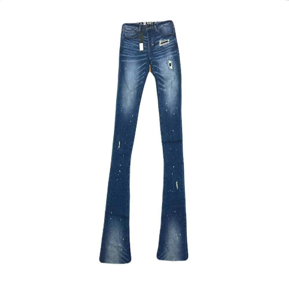 Shabaz Brother Uptown SBC113 Dark Indigo Size 30 Superstack - Thumbnail 5