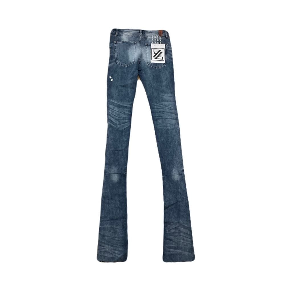 Shabaz Brothers Ibiza SBC110 Light Indigo Superstack Jean’s Size 34 - Thumbnail 2