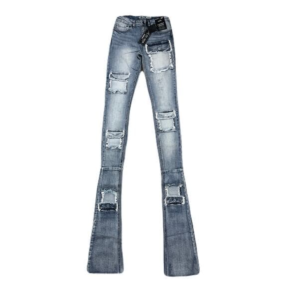 Si Tu Veux Brutini’23 Jeans Indigo Wash Mens Superstack Size 38 - Thumbnail 6