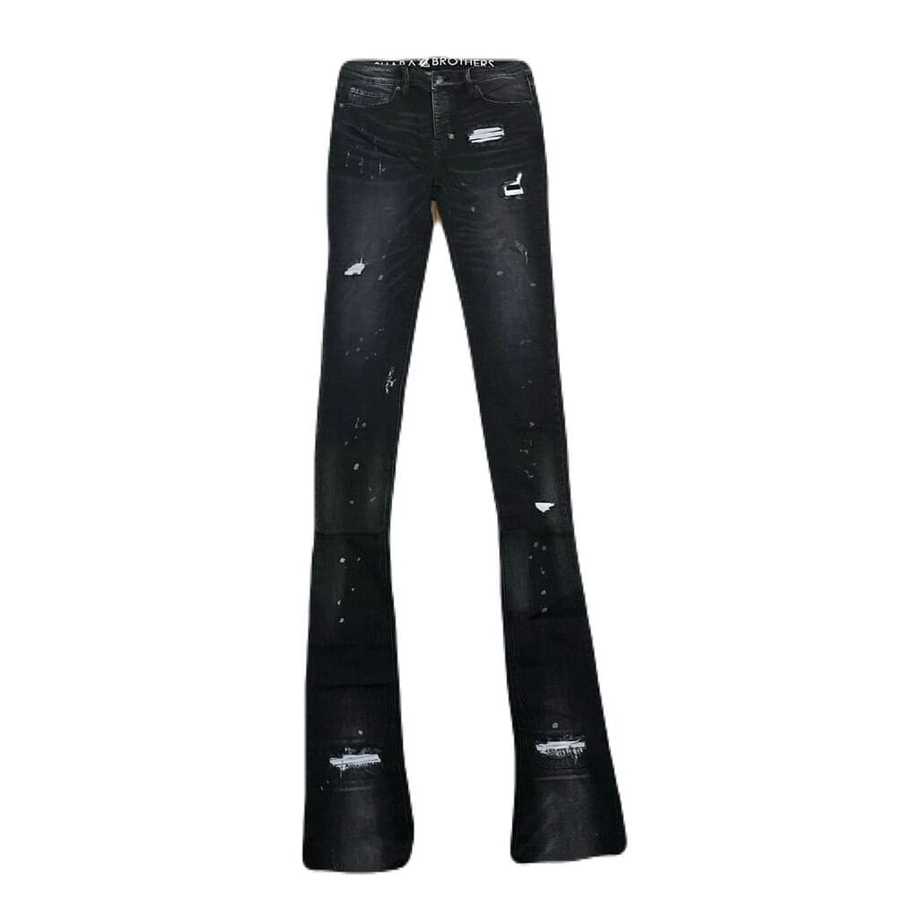 Shabaz Brother Black Superstack Men’s Jean’s Size 32 new With Tags - Thumbnail 5
