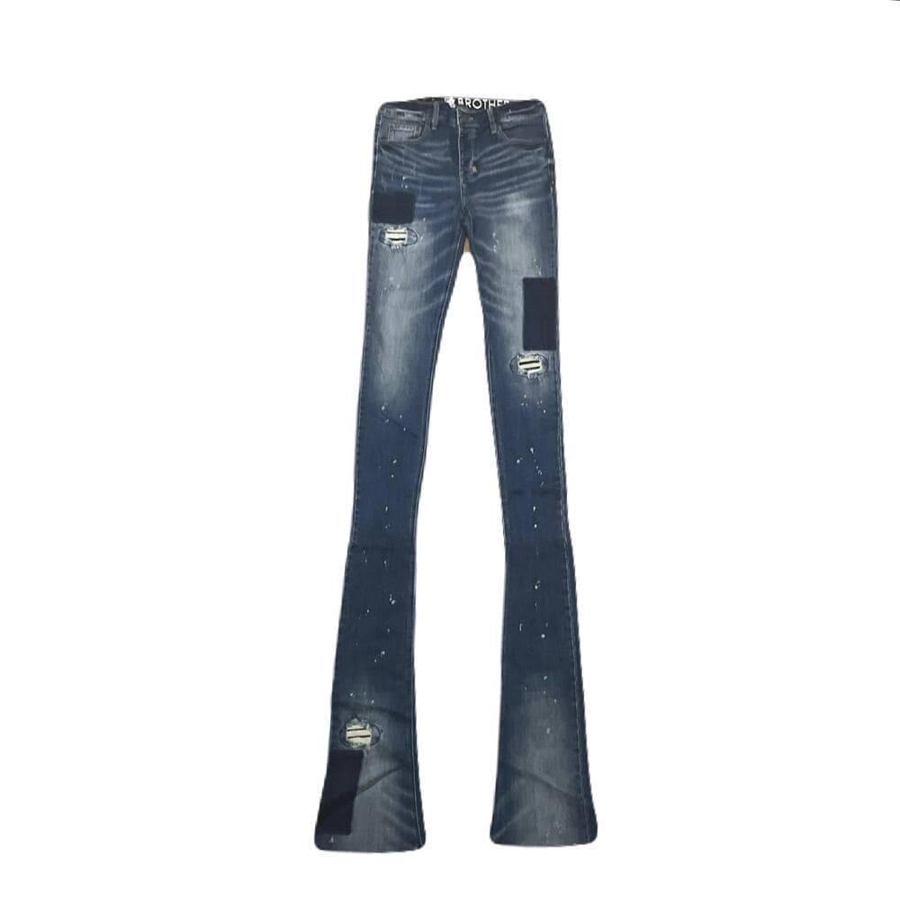Shabaz Brothers Billy Jeans Dark Blue Superstack Men’s Size 32 - Thumbnail 5
