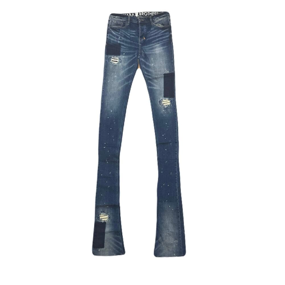 Shabaz Brother Billy Jeans Superstack Denim Blue Men’s Size 34 - Thumbnail 5
