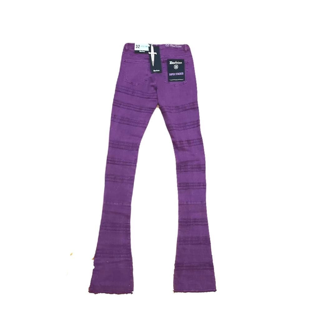 Doctrine Kill Joy Superstack Purple Men’s Jean’s Size 36 - Thumbnail 2