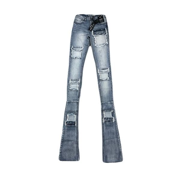 Si Tu Veux Brutini’23 Jeans Indigo Wash Mens Superstack Size 30 - Thumbnail 7