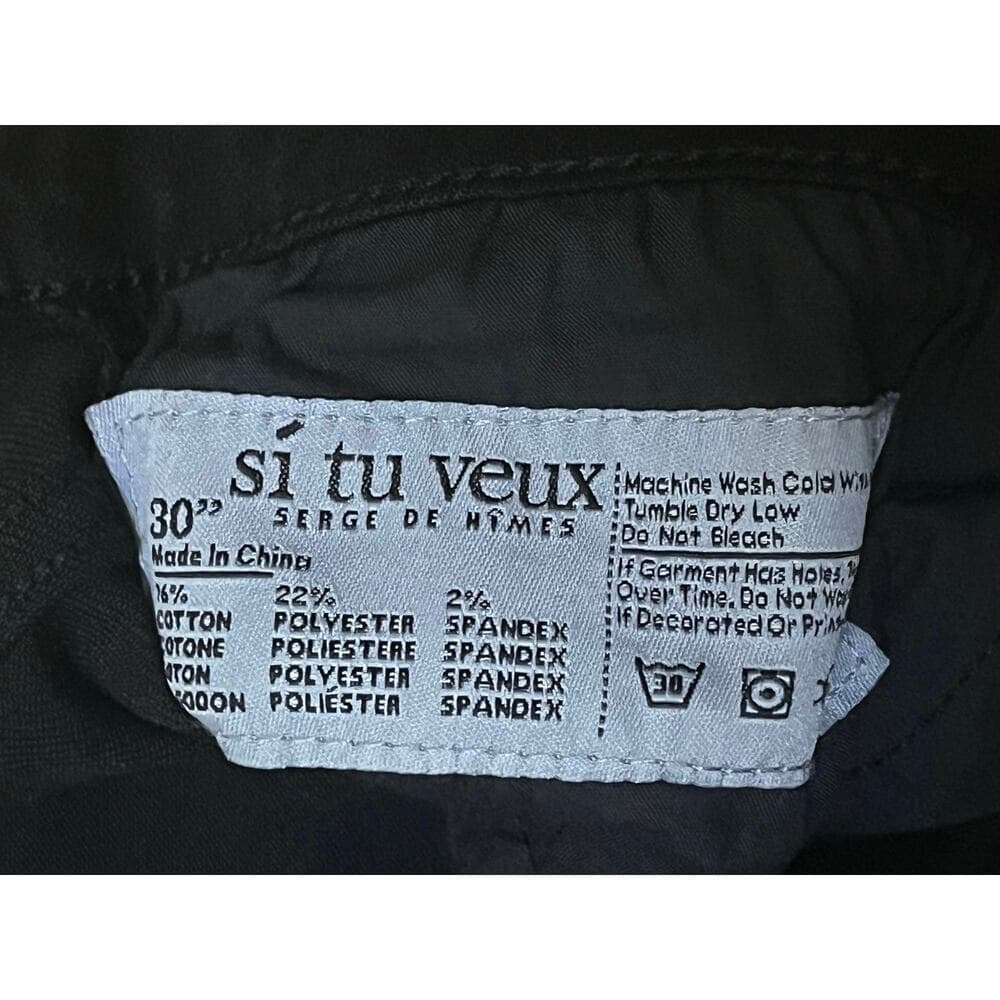 Si Tu Veux Brutini Jeans Jet Black Superstack Men’s Size 30 - Thumbnail 4