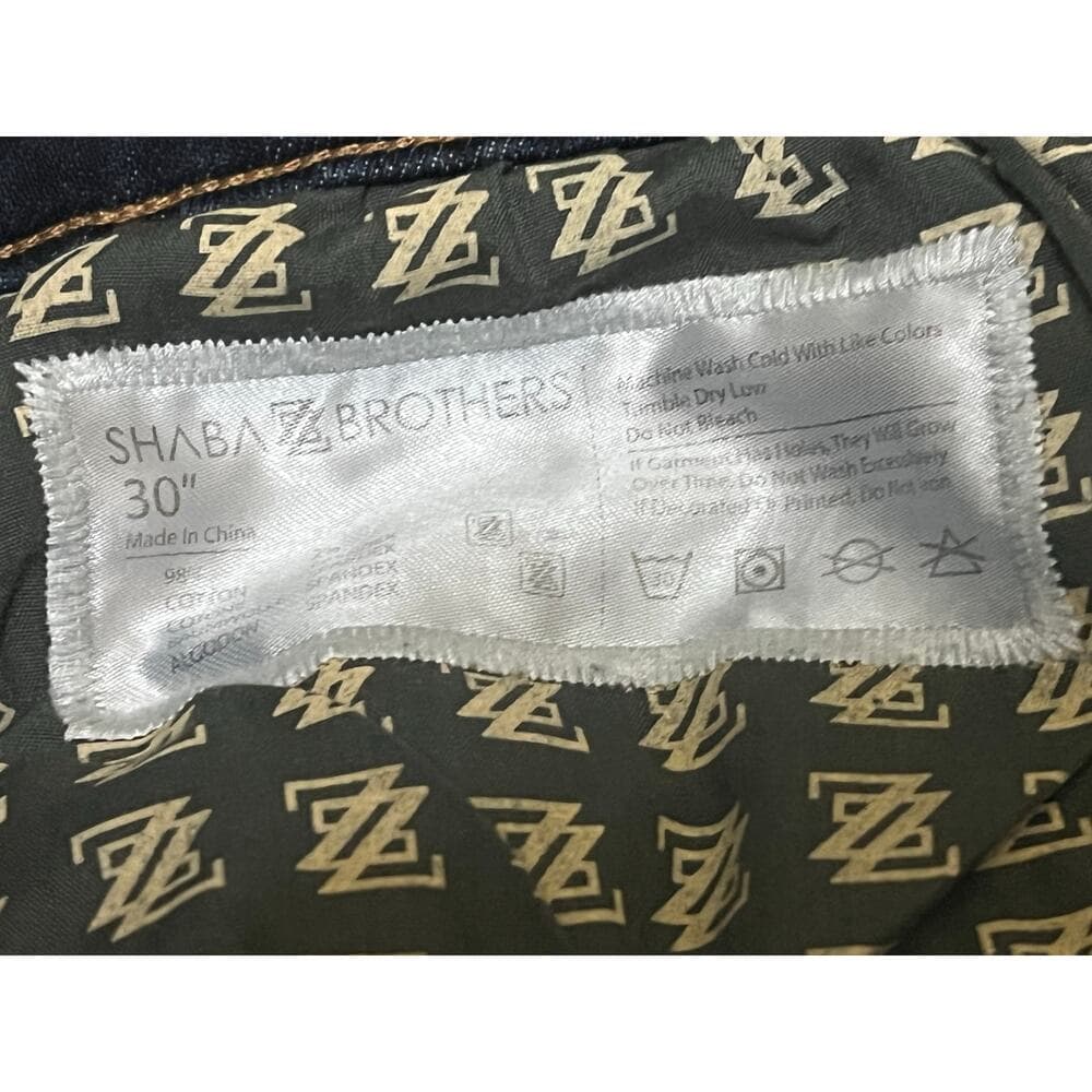 Shabaz Brother Uptown SBC113 Dark Indigo Size 30 Superstack - Thumbnail 3