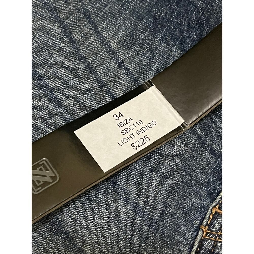 Shabaz Brothers Ibiza SBC110 Light Indigo Superstack Jean’s Size 34 - Thumbnail 3
