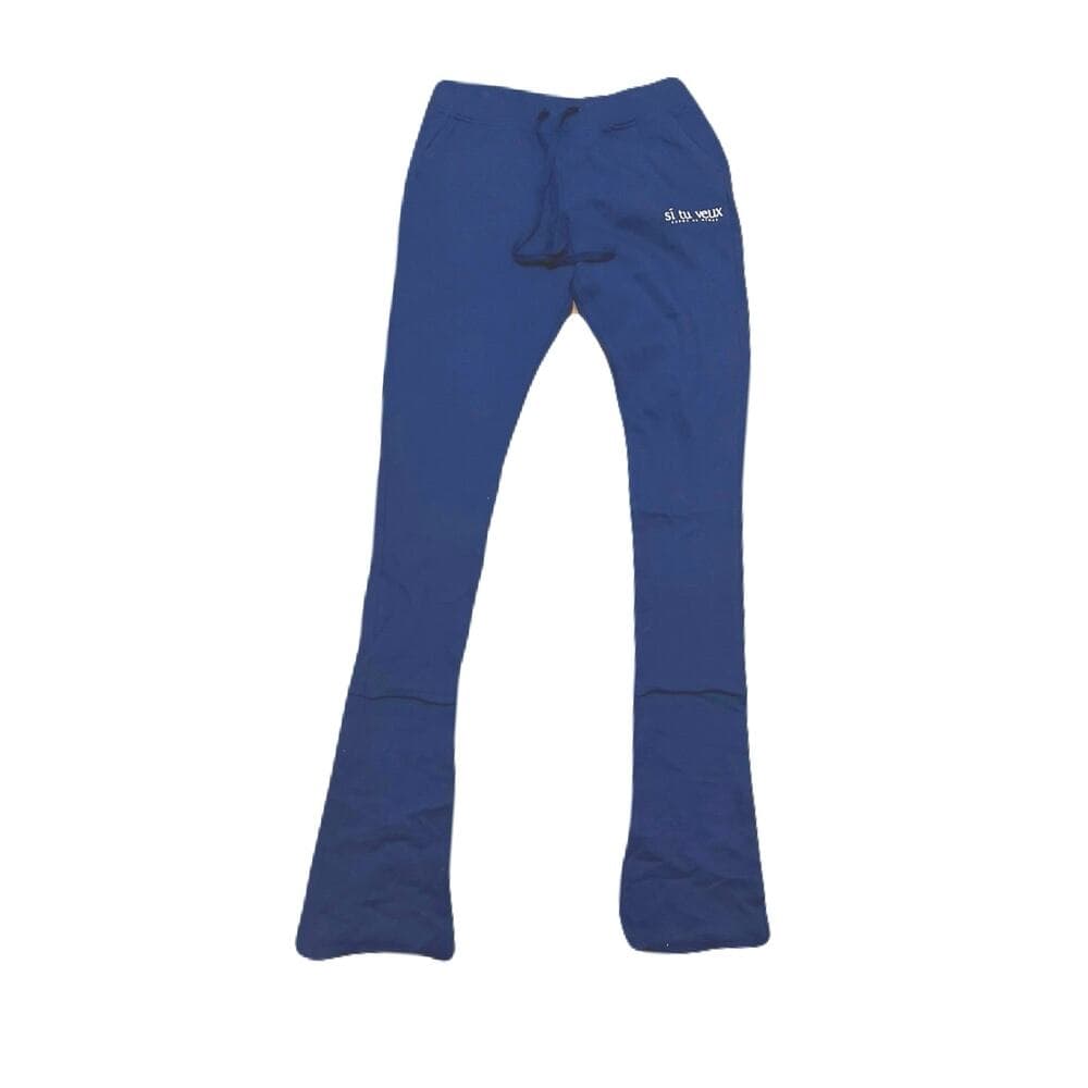 Si Tu Veux Blue Men’s Superstack Sweatpants Size XL - Thumbnail 5