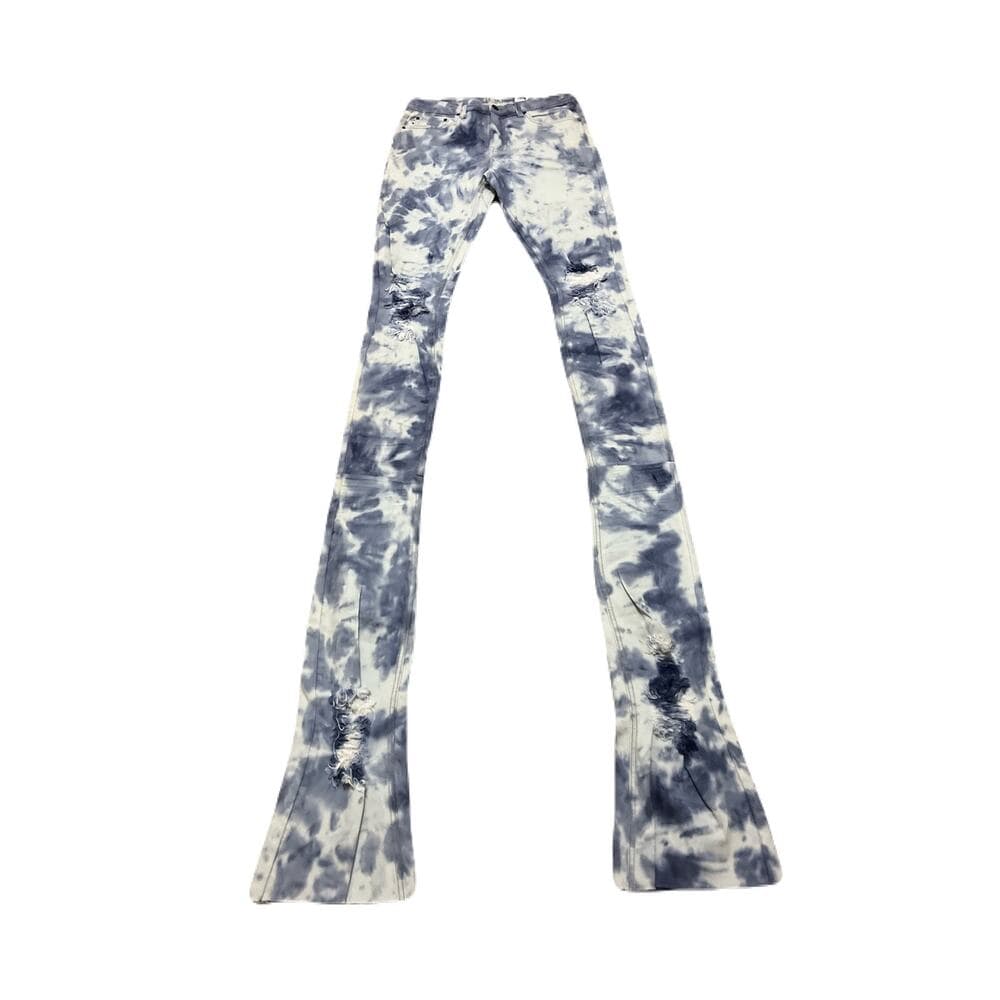 Si Tu Veux Light Blue Superstack Stack With Tie On Them Size 32 - Thumbnail 2