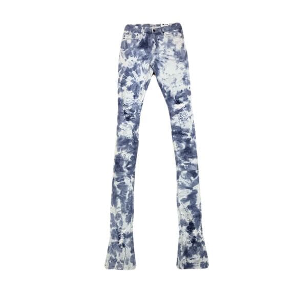 Si Tu Veux Light Blue Superstack Stack With Tie On Them Size 32 - Thumbnail 8