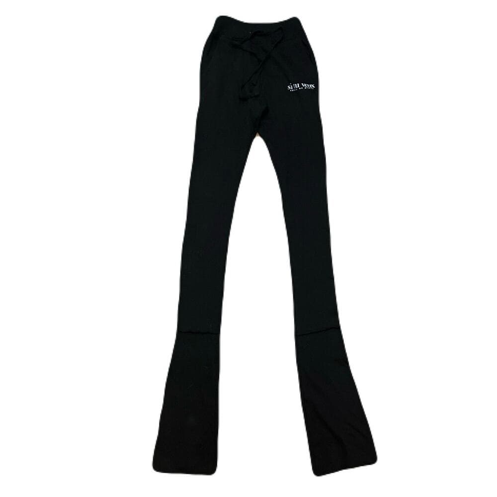 Si Tu Veux Black Men’s Superstack Sweatpants Size Small - Thumbnail 5