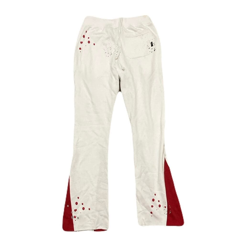 Doctrine Men’s White & Red Superstack Sweatpants Size Medium - Thumbnail 2