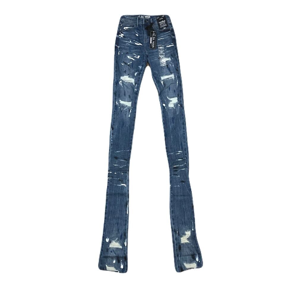 Si Tu Veux Marc Jean’s Indigo Wash Size 40 Men’s Superstack - Thumbnail 5