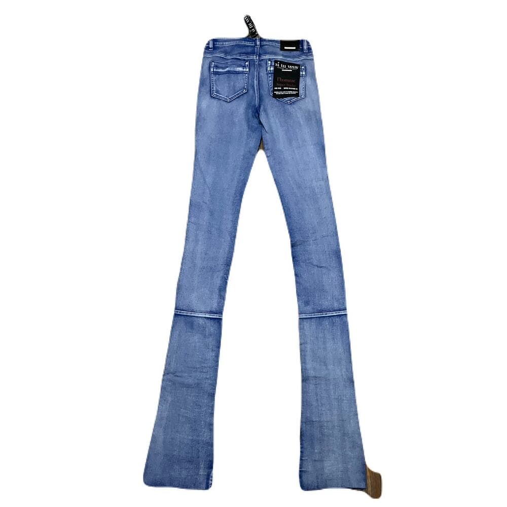 Si Tu Veux Royal Blue Superstack Men’s Jean’s Size 32 - Thumbnail 2
