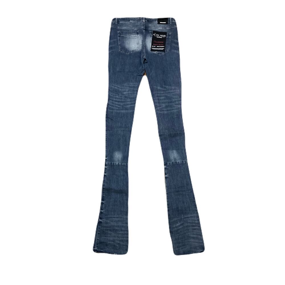 Si Tu Veux Brutini Jeans Indigo Wash Superstack Men’s Size 40 - Thumbnail 2