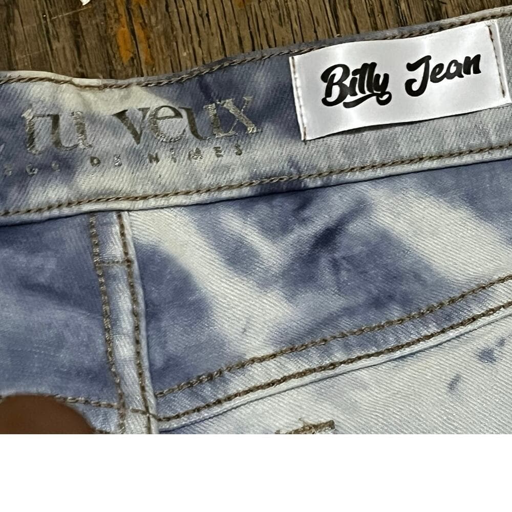 Si Tu Veux Light Blue Superstack Stack With Tie On Them Size 32 - Thumbnail 3