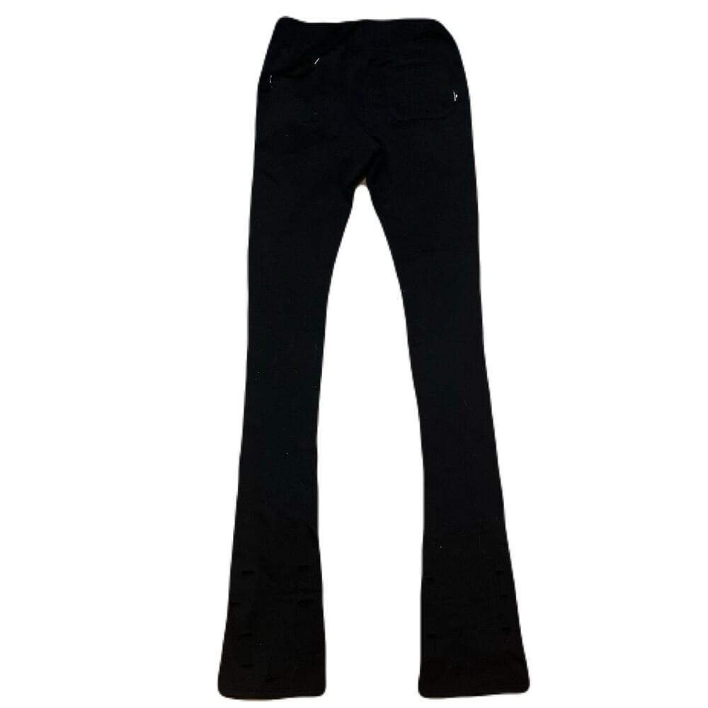 Si Tu Veux Black Superstack Men’s Sweatpants Size Medium - Thumbnail 2