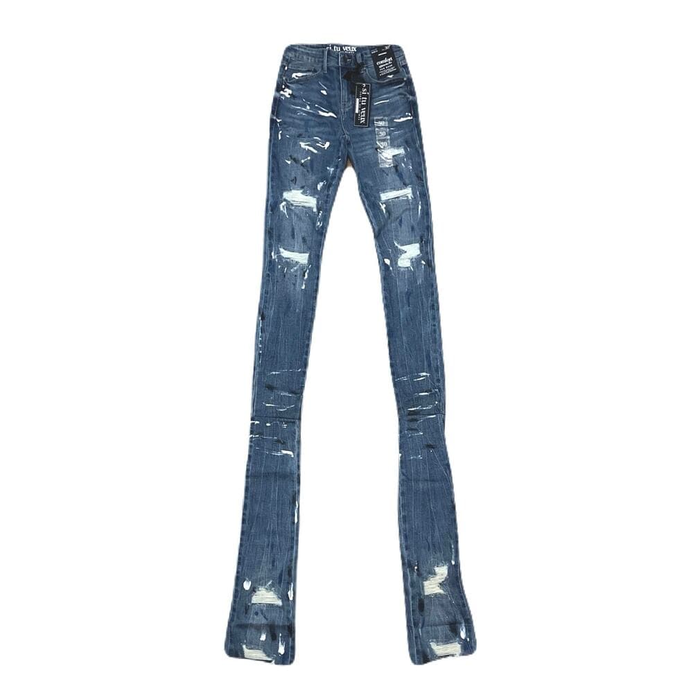 Si Tu Veux Marc Jean’s Indigo Wash Size 38 Men’s Superstack - Thumbnail 5