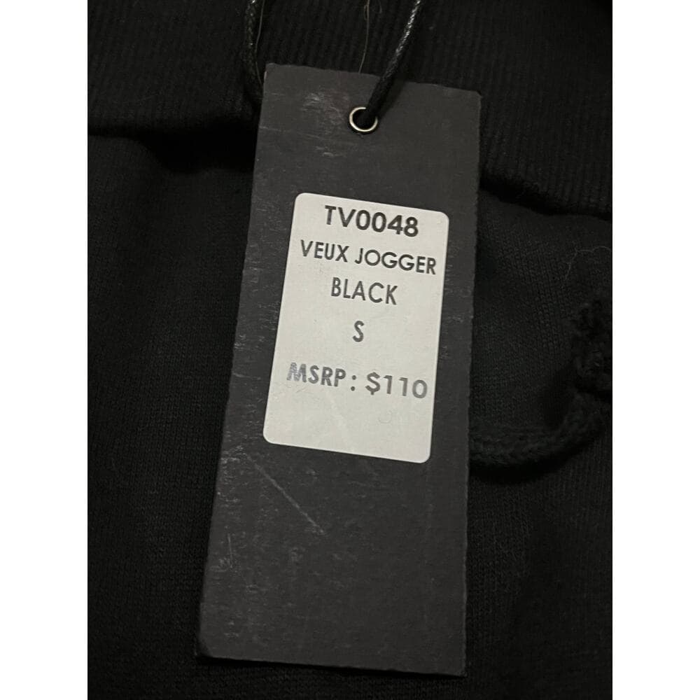 Si Tu Veux Black Men’s Superstack Sweatpants Size Small - Thumbnail 2
