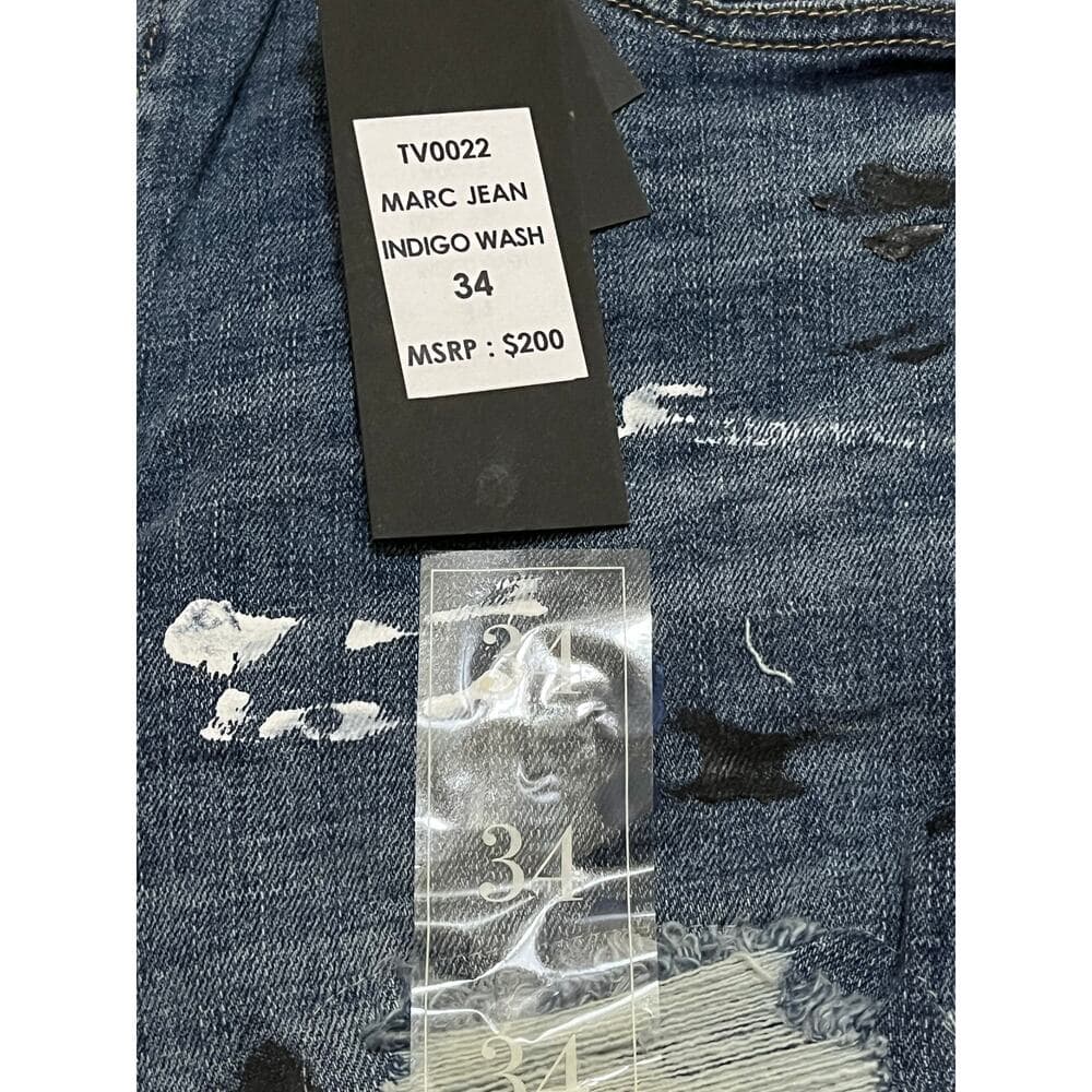 Si Tu Veux Marc Jean’s Indigo Wash Size 34 Men’s Superstack - Thumbnail 3