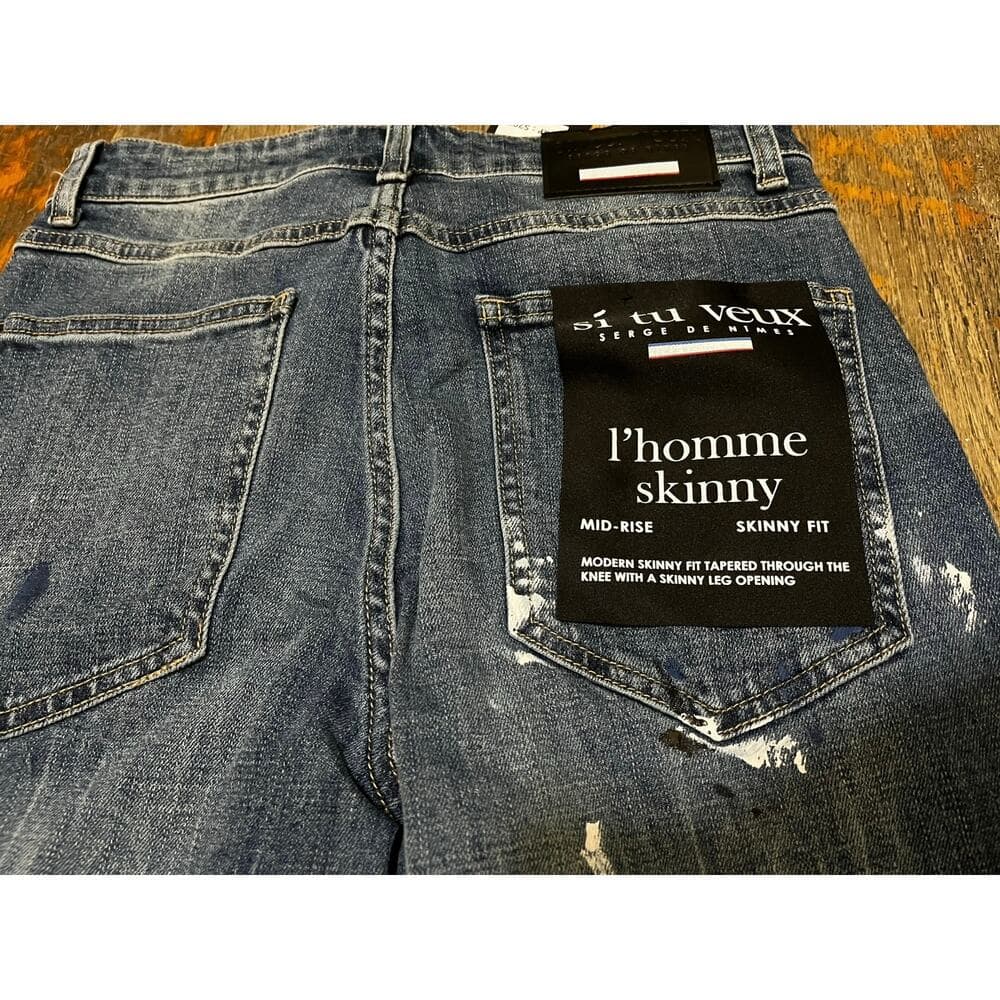 Si Tu Veux Marc Jean’s Indigo Wash Size 30 Men’s Superstack - Thumbnail 5