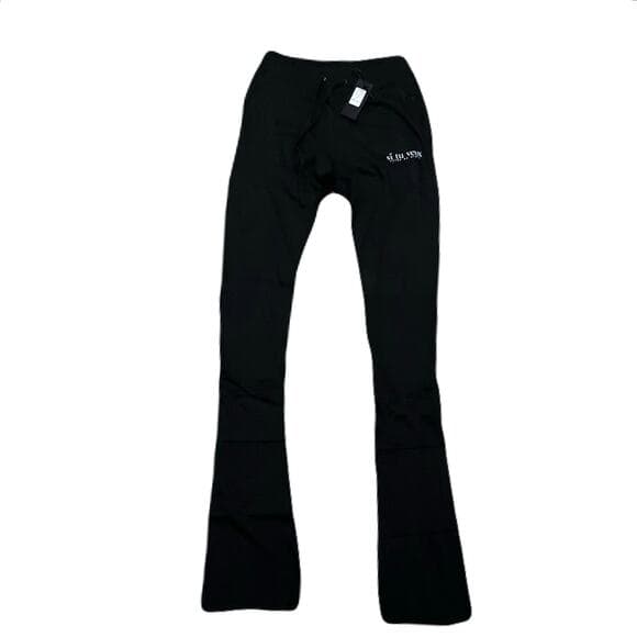 Si Tu Veux Superstack Men’s Black Sweatpants Size XL - Thumbnail 6