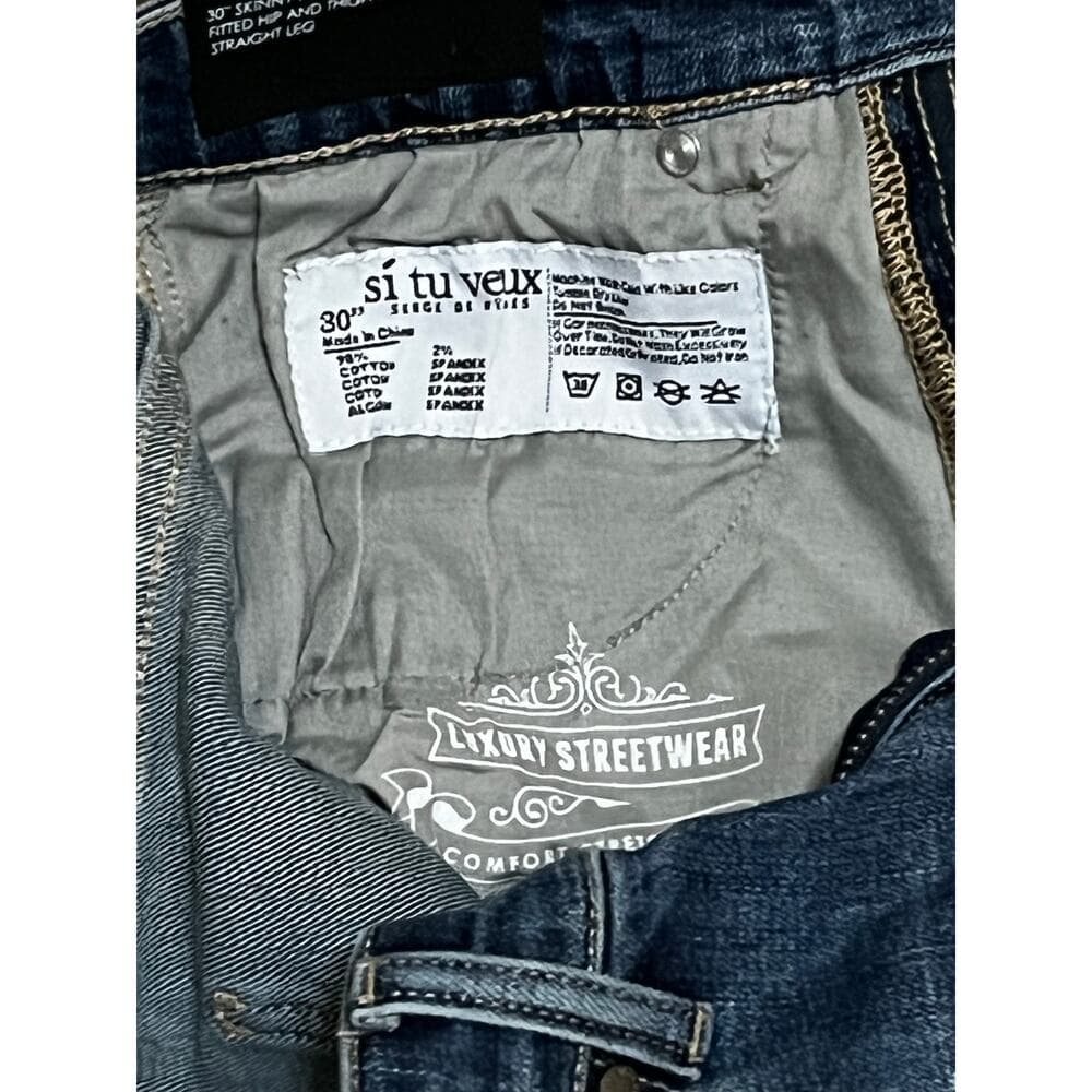 Si Tu Veux Marc Jean’s Indigo Wash Size 30 Men’s Superstack - Thumbnail 4
