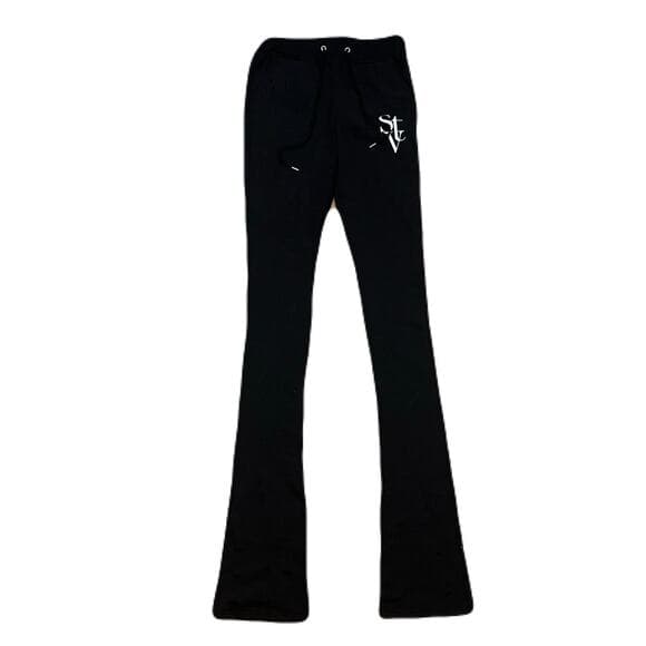 Si Tu Veux Black Superstack Men’s Sweatpants Size Medium - Thumbnail 6