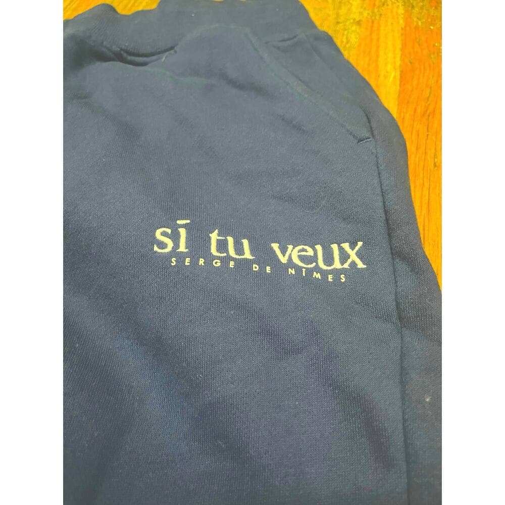Si Tu Veux Blue Men’s Superstack Sweatpants Size XL - Thumbnail 4