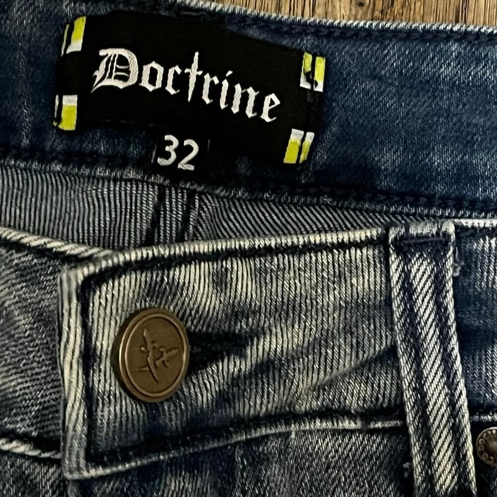 Doctrine Light Blue Superstack Men’s Jean’s Size 32 - Thumbnail 4