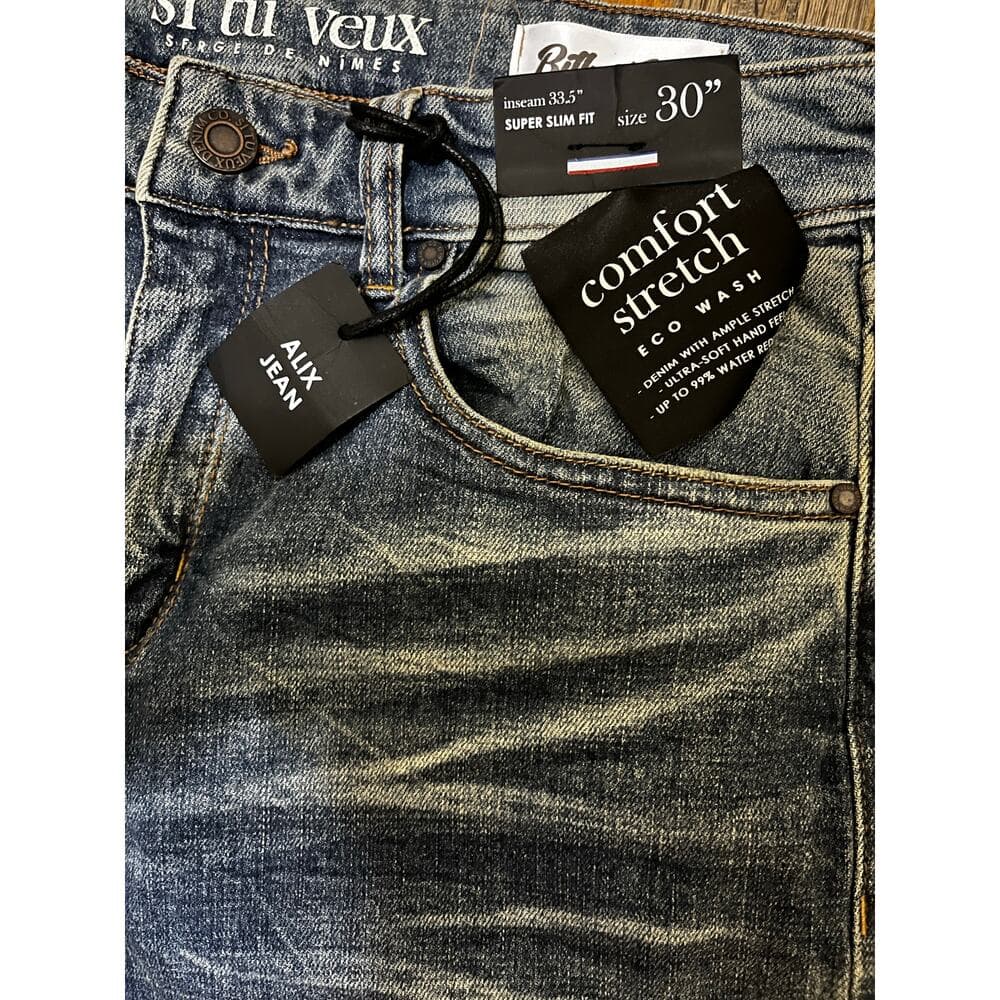 Si Tu Veux Alix Jeans Superstack Men’s Size 30 Billy Jeans - Thumbnail 3