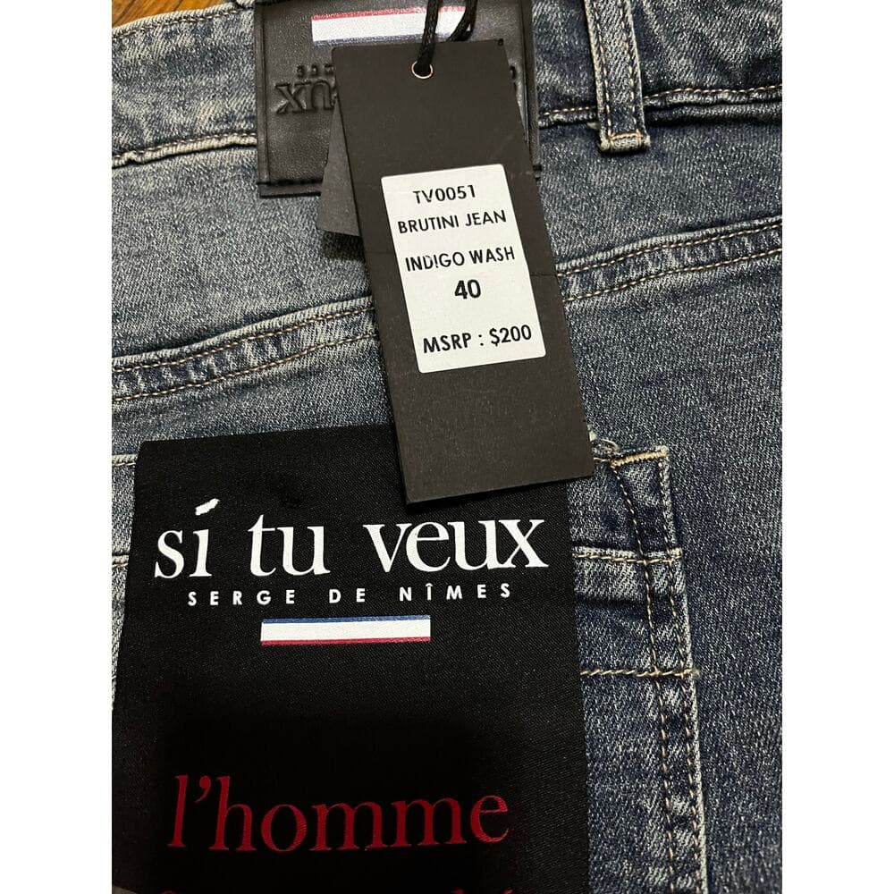 Si Tu Veux Marc Jean’s Indigo Wash Size 40 Men’s Superstack - Thumbnail 3