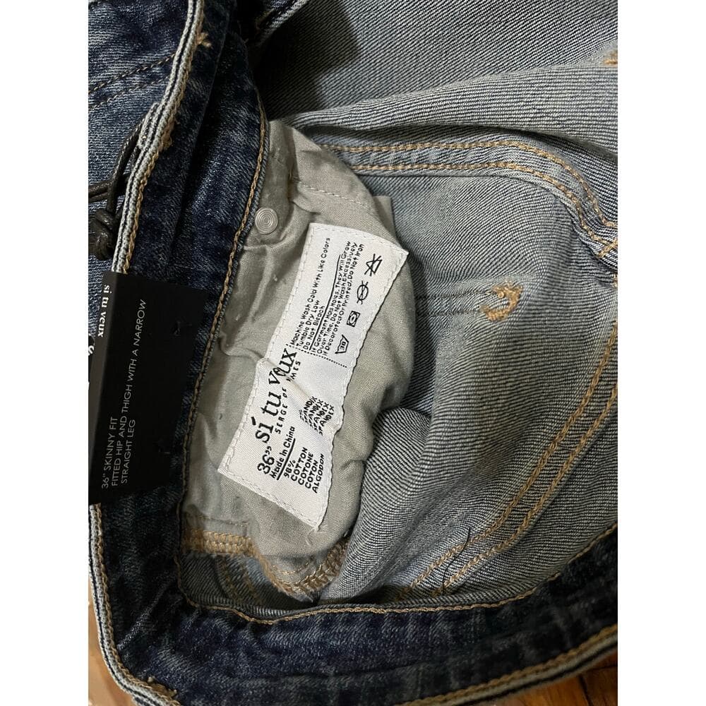Si Tu Veux Marc Jean’s Indigo Wash Size 36 Men’s Superstack - Thumbnail 3