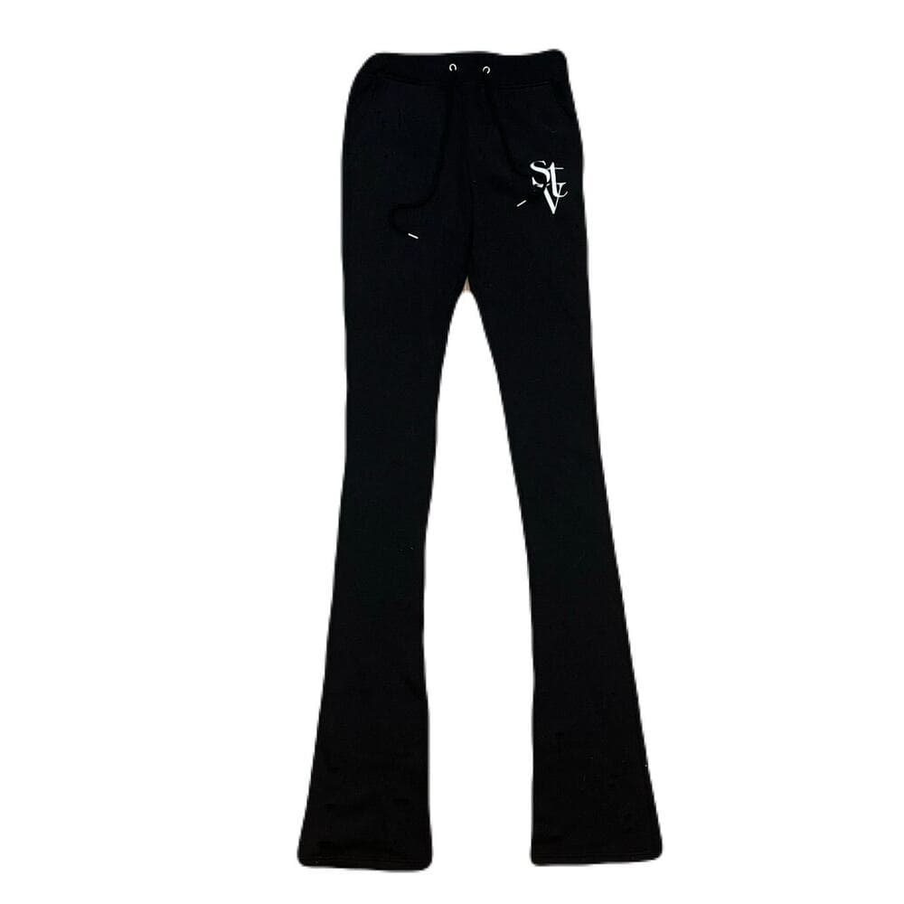 Si Tu Veux Black Superstack Men’s Sweatpants Size Medium - Thumbnail 5