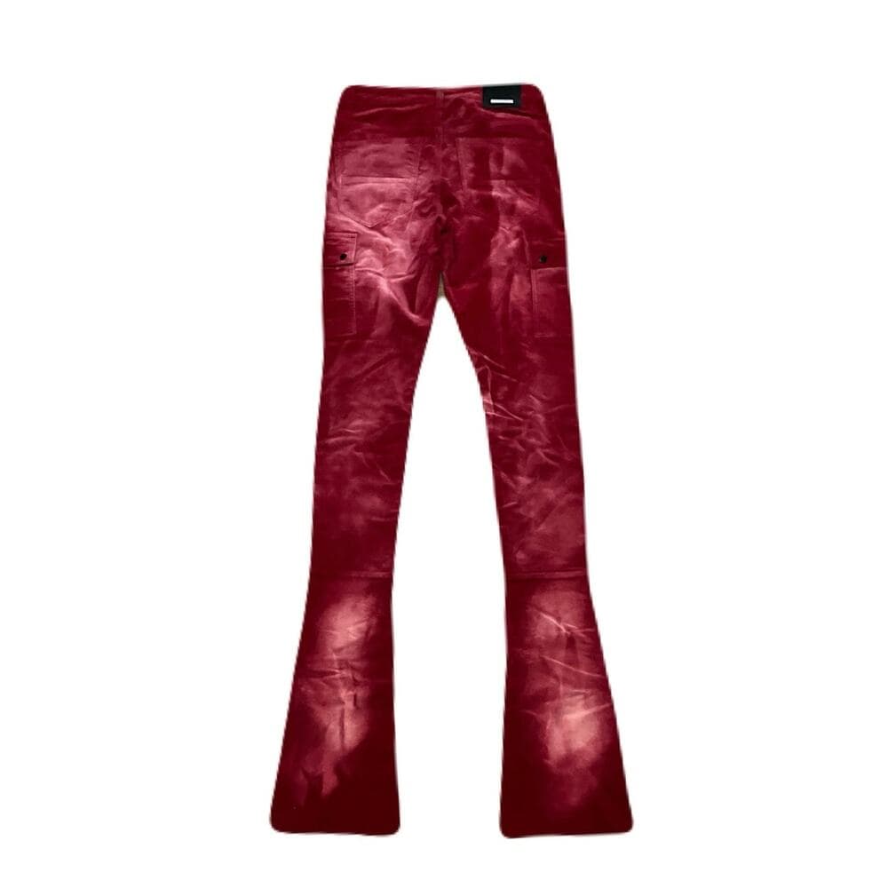 Si Tu Veux Cherry Red Superstack Men’s Jean’s Size 32 - Thumbnail 2