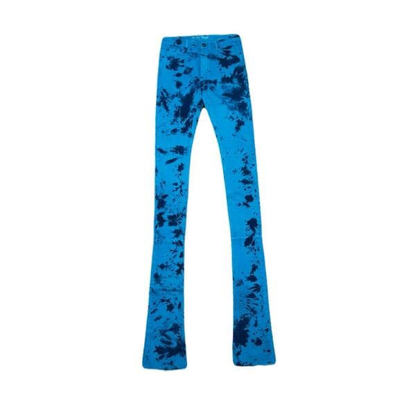 Si Tu Veux SuperStack Royal Blue Men’s Jeans With Black Spots On Them Size 32 - Thumbnail 6