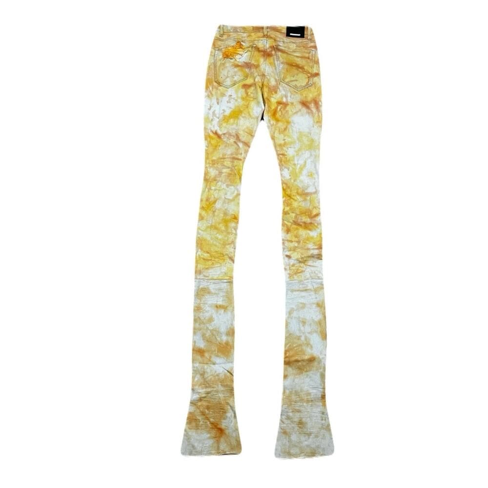 Si Tu Veux Yellow Superstack Men’s Jean’s Size 32 New - Thumbnail 2