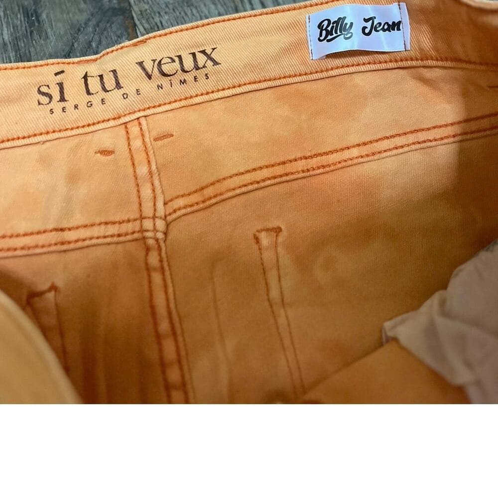 Si Tu Veux Orange Superstack Men’s Jean’s Size 36 - Thumbnail 2