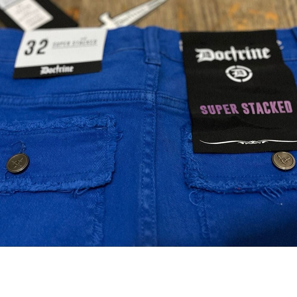Doctrine Savant Royal Blue Superstack Men’s Jean’s Size 32 - Thumbnail 6