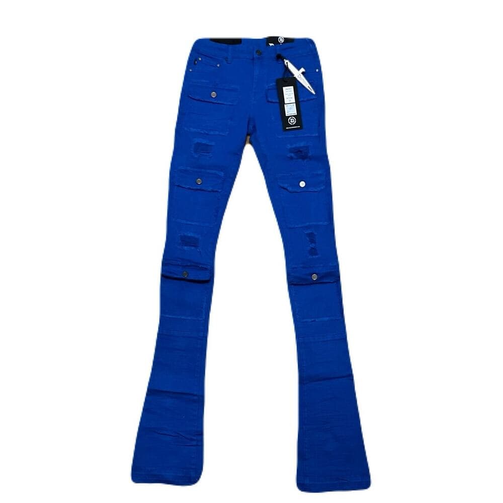 Doctrine Savant Royal Blue Superstack Men’s Jean’s Size 32 - Thumbnail 7