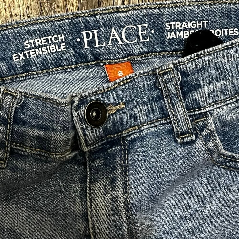 The Children Place Light Blue Girls Jean’s Size 8 - Thumbnail 2