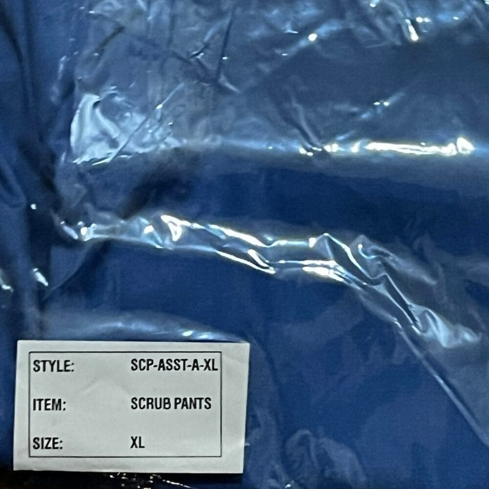 Captan unisex Blue Scrubs Pants Size XL - Thumbnail 2