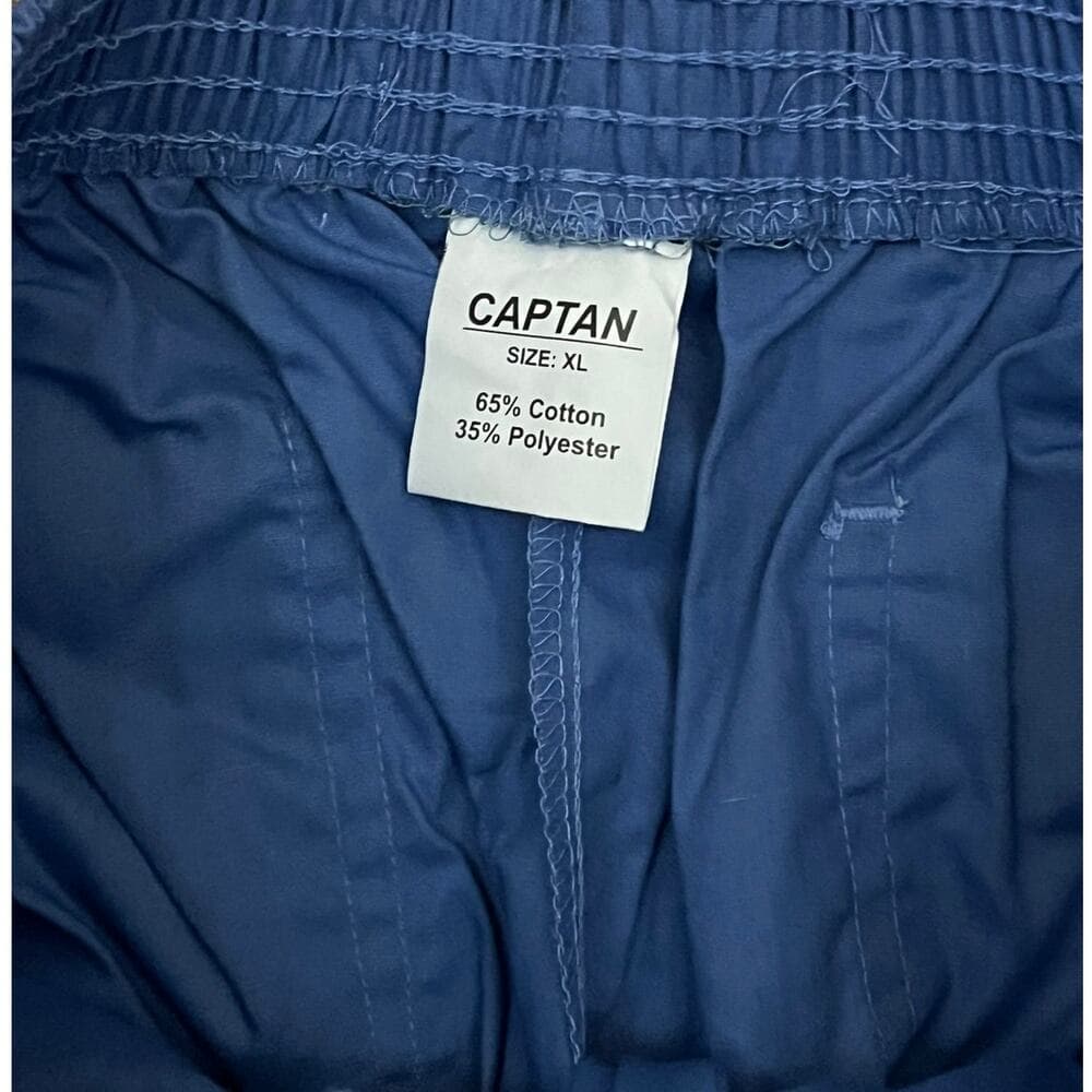 Captan unisex Blue Scrubs Pants Size XL - Thumbnail 3