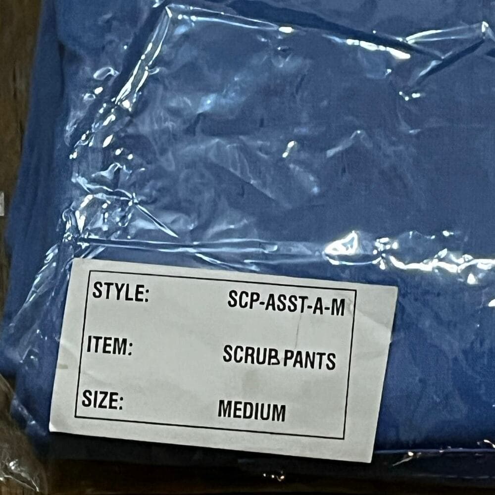 Captan Blue Scrub Pants Size Medium unisex - Thumbnail 3