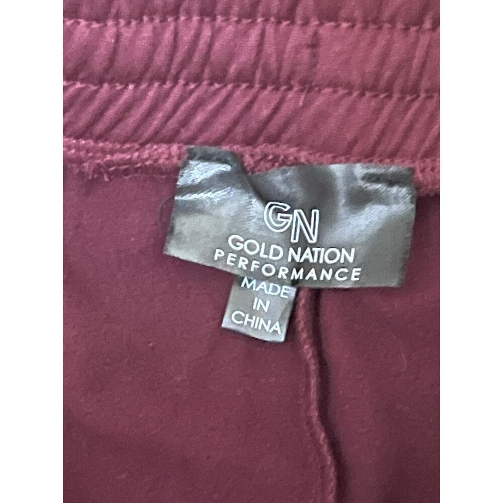 Gold Nation performance Women’s Pants Size Large Color burgundy - Thumbnail 2