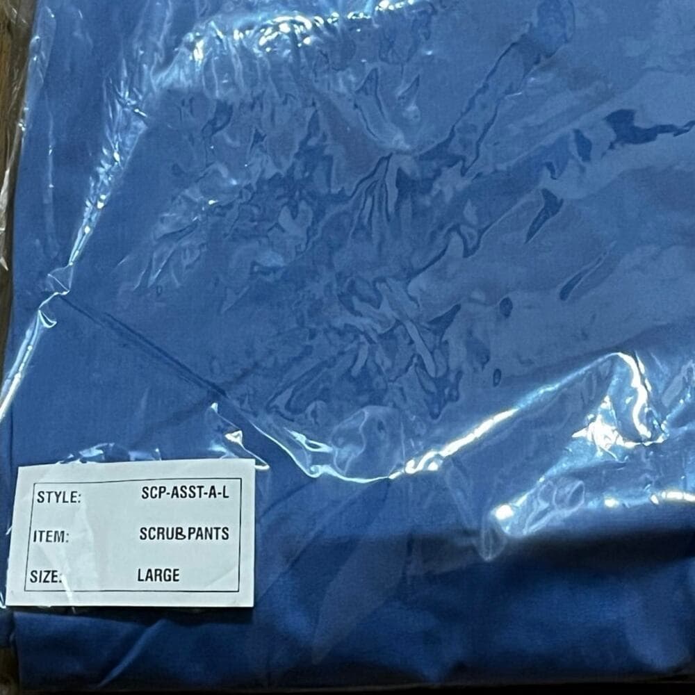 Captan Blue unisex Scrubs Pants Size Large - Thumbnail 3